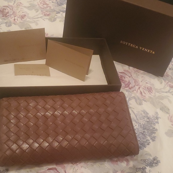 Bottega Venetta brown Intrecciato leather Continental long wallet - Picture 7 of 7